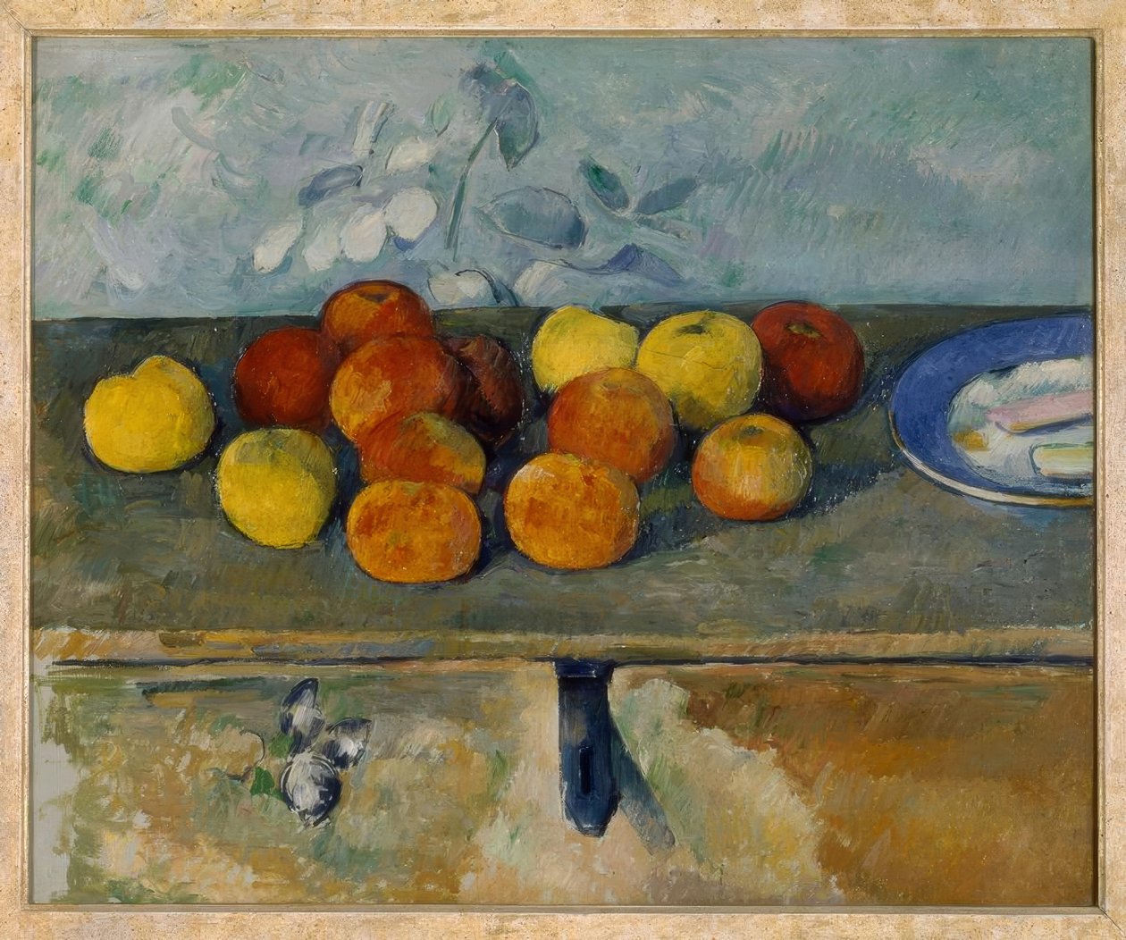 Epler og kjeks av Paul Cézanne