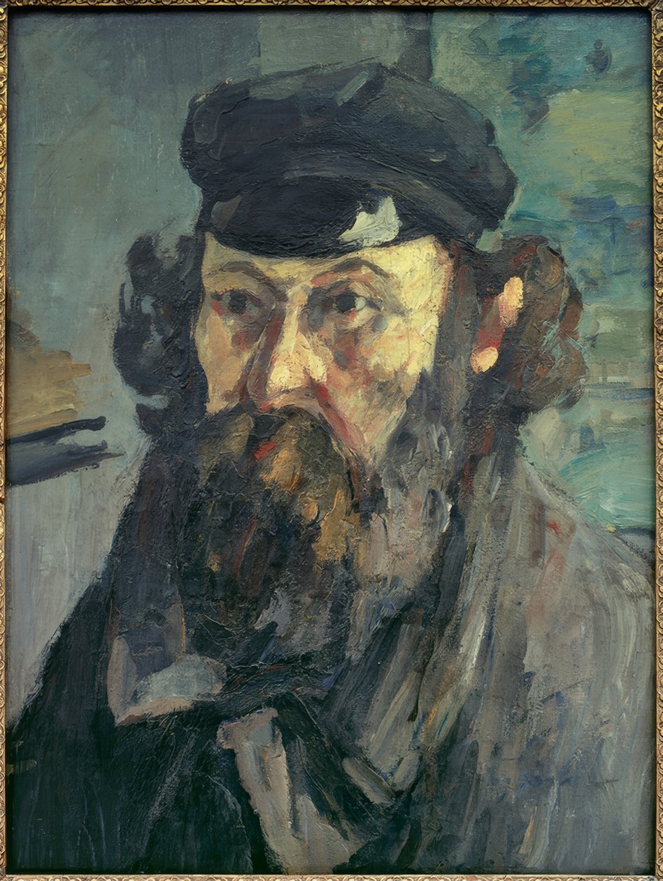 Portrett av Cézanne med hette av Paul Cézanne