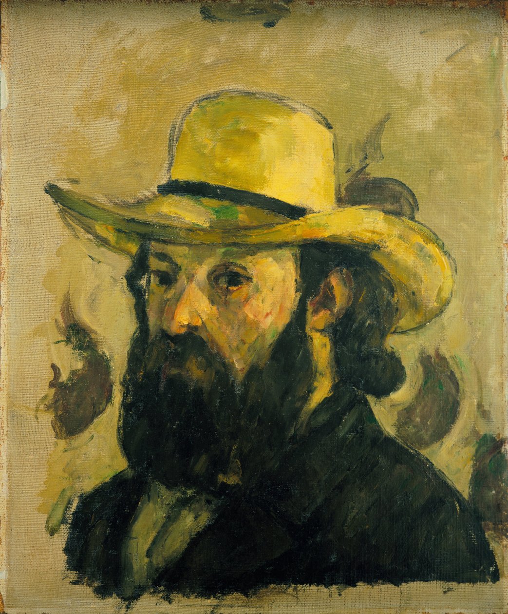 Portrett av kunstneren i stråhatten av Paul Cézanne