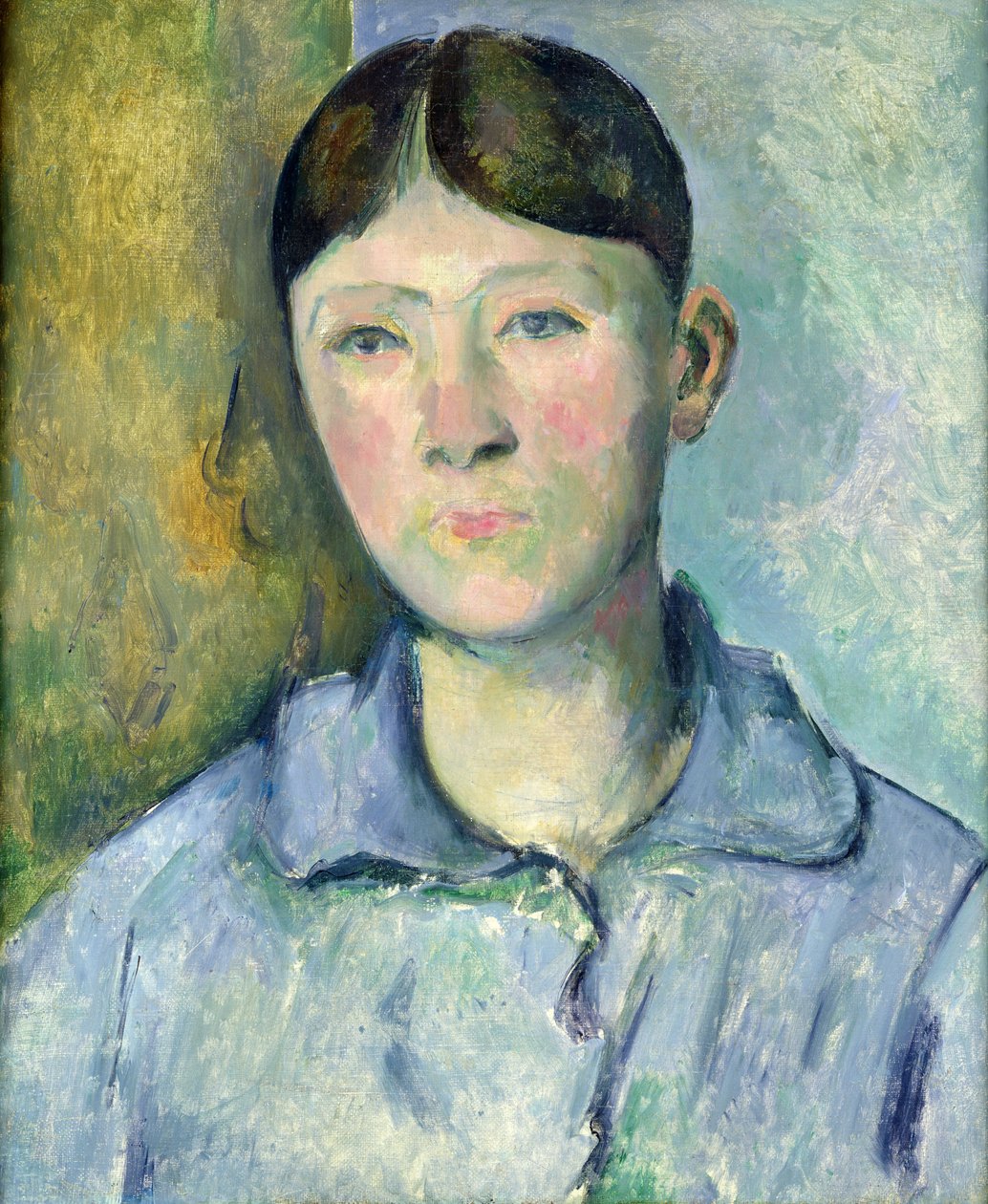 Portrett av Madame Cezanne, 1885-90 av Paul Cézanne