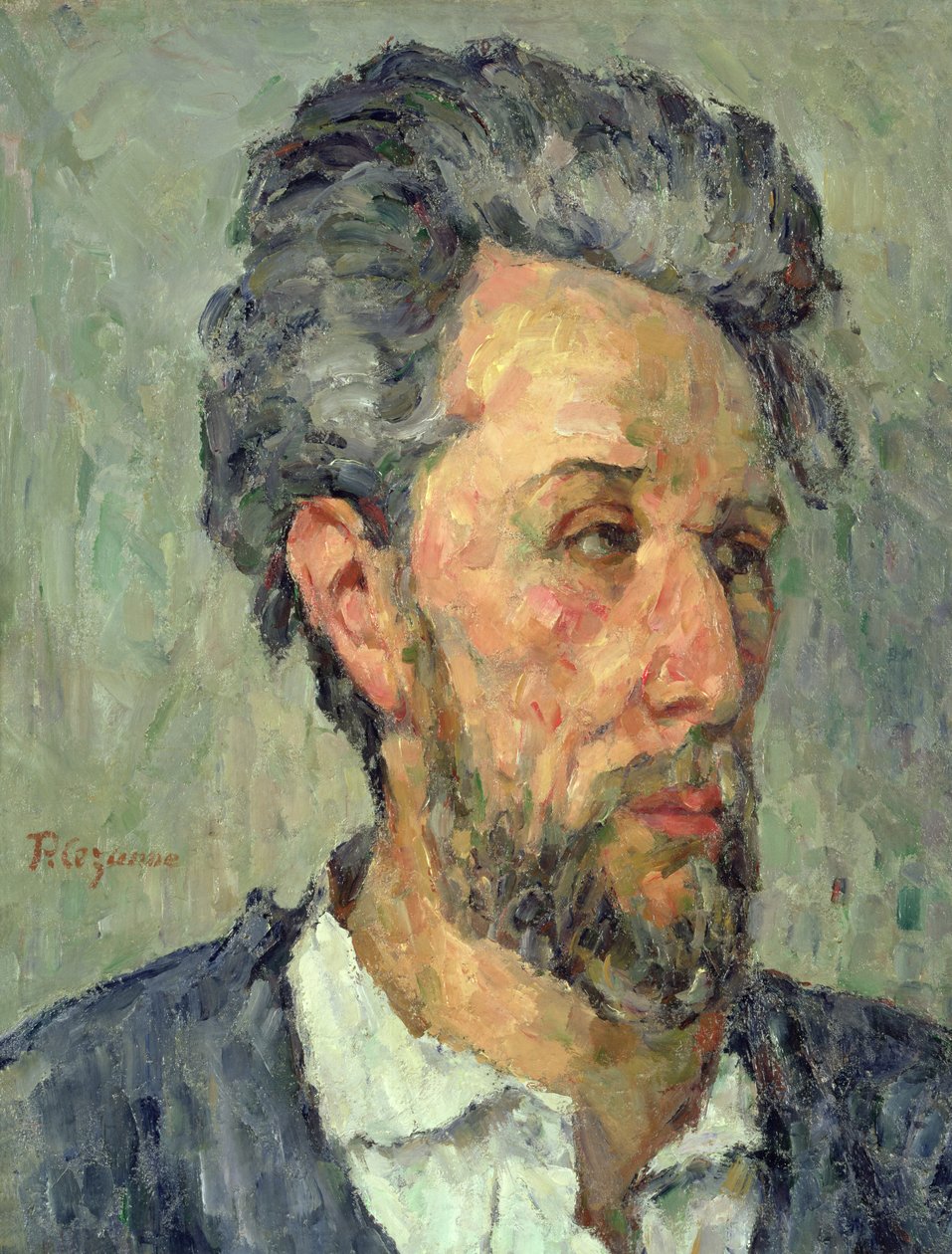 Portrett av Victor Chocquet, 1876-77 av Paul Cézanne