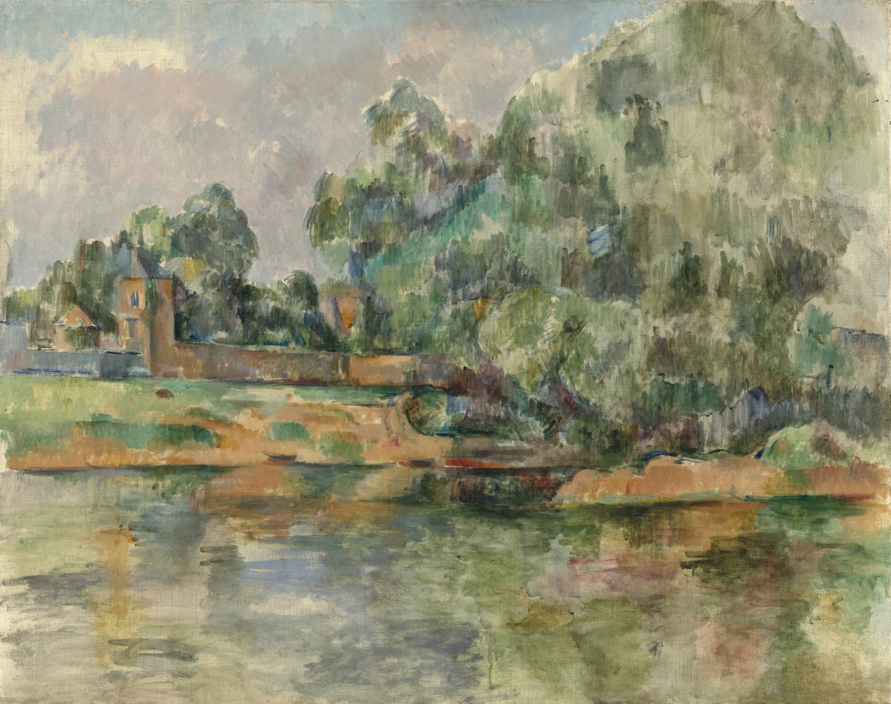 Elvebredden, ca. 1895 av Paul Cézanne