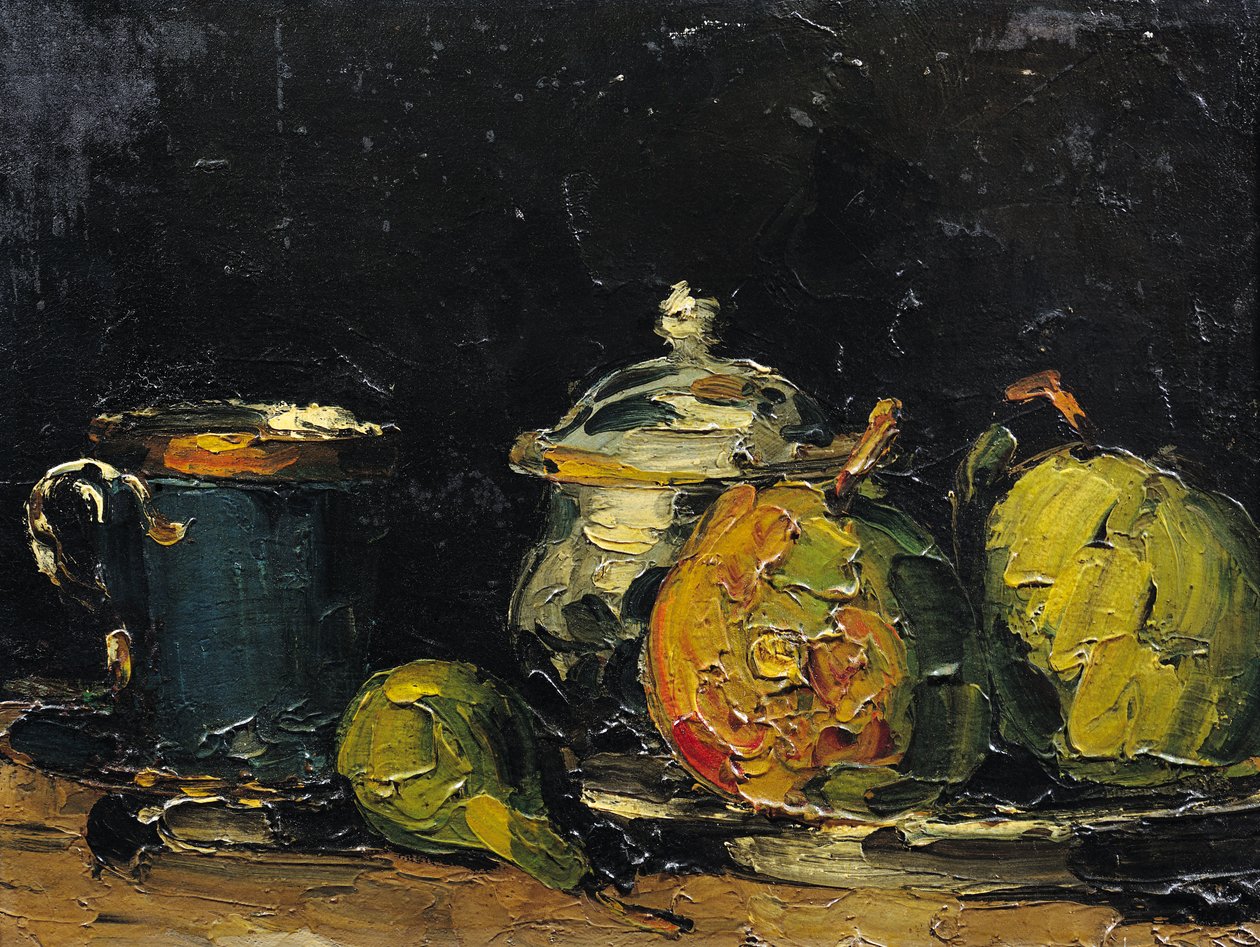 Stilleben, ca. 1865 av Paul Cézanne