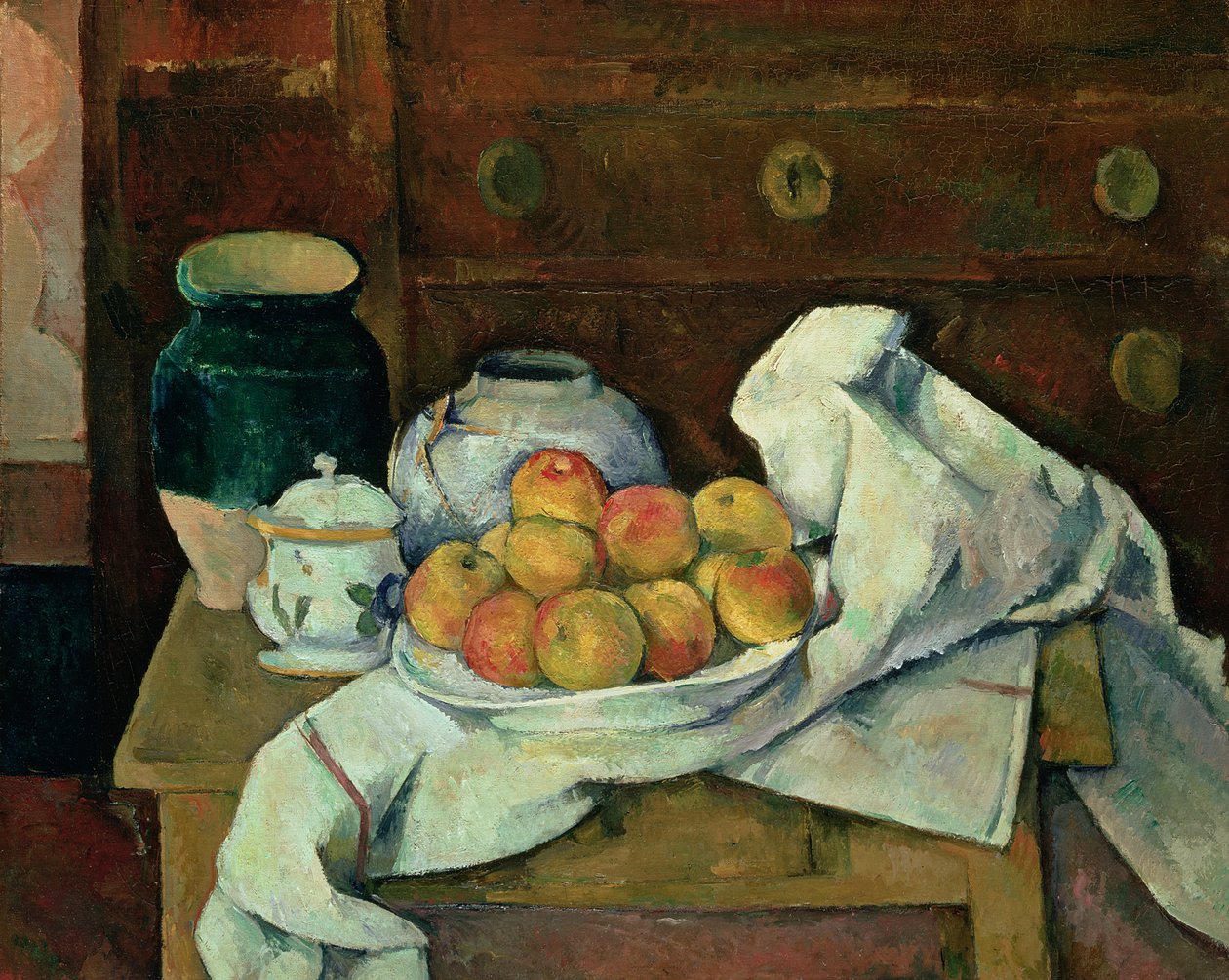 Stilleben med kommode, ca. 1887-88 av Paul Cézanne