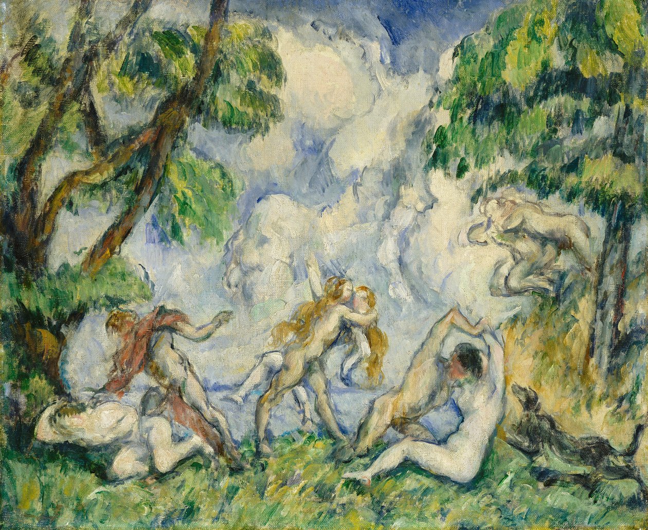 Slaget om kjærlighet, ca. 1880 av Paul Cézanne