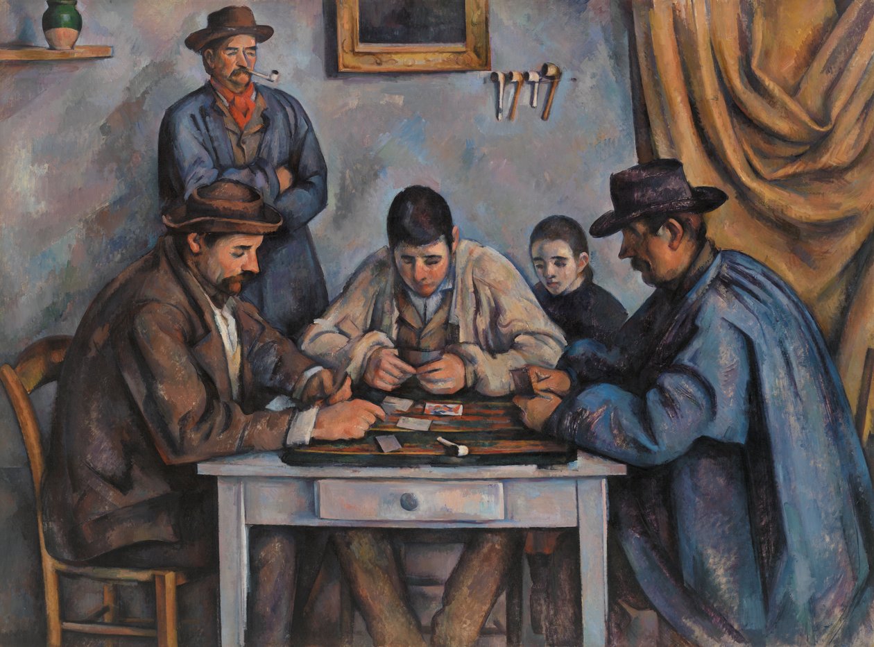 Kortspillerne, 1890-92 av Paul Cézanne