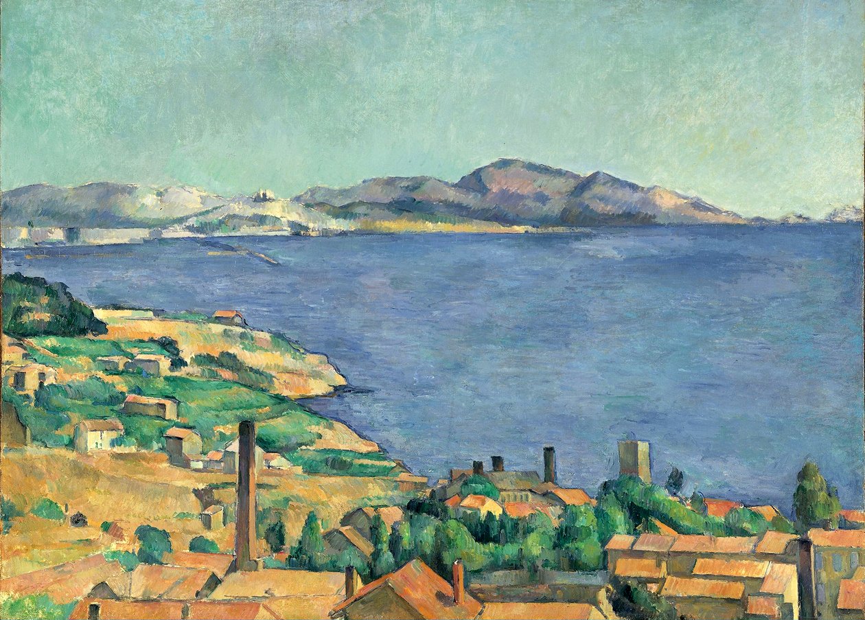 Marseillebukta sett fra LEstaque av Paul Cézanne