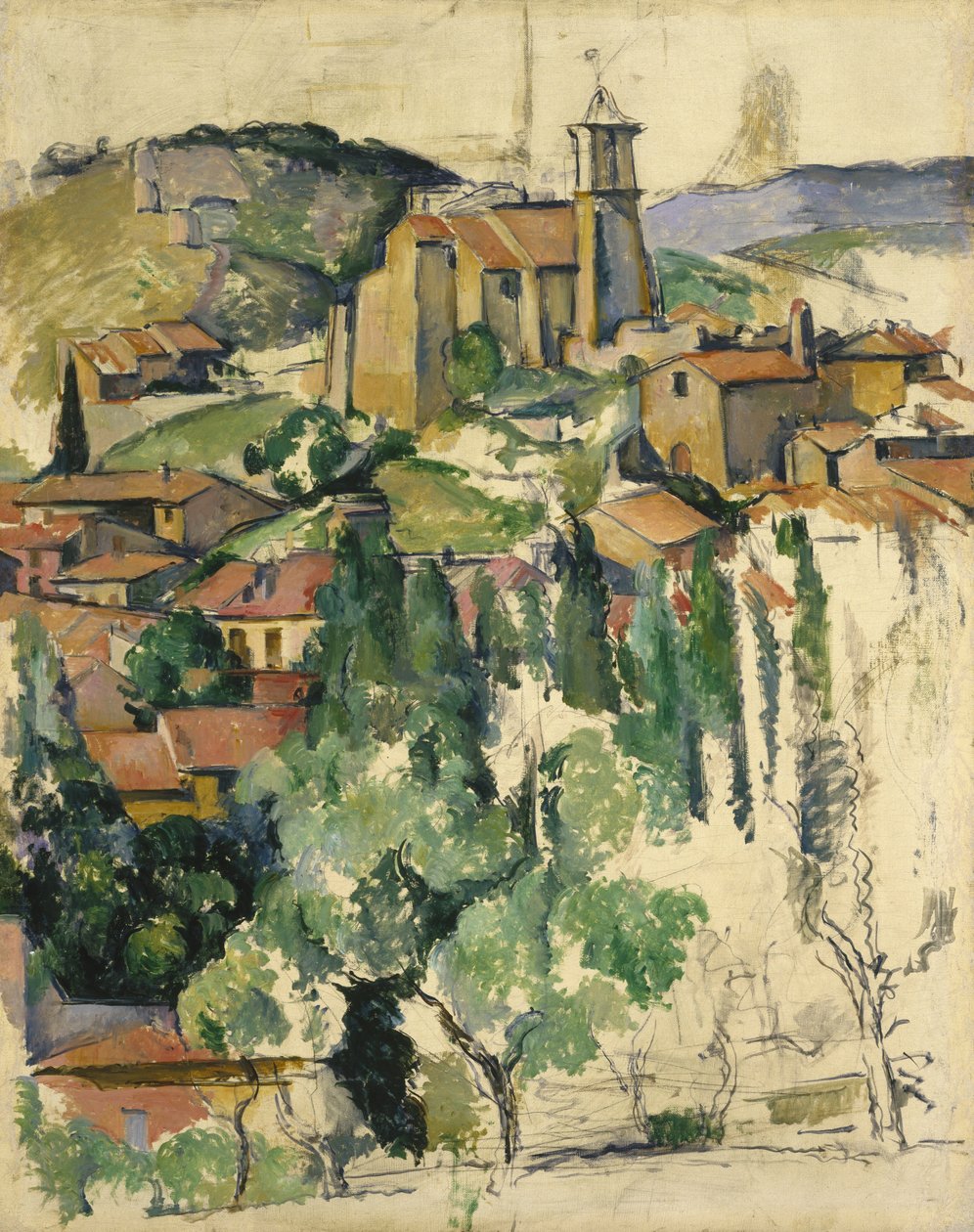 Landsbyen Gardanne av Paul Cézanne