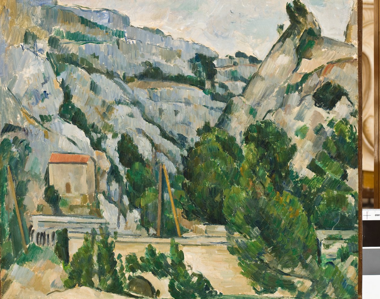 Viaduct at l'Estaque (Le Viaduct a l'Estaque) 1882 av Paul Cézanne