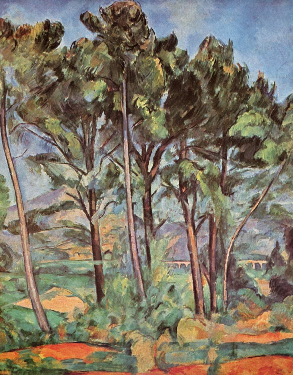 viadukt av Paul Cézanne