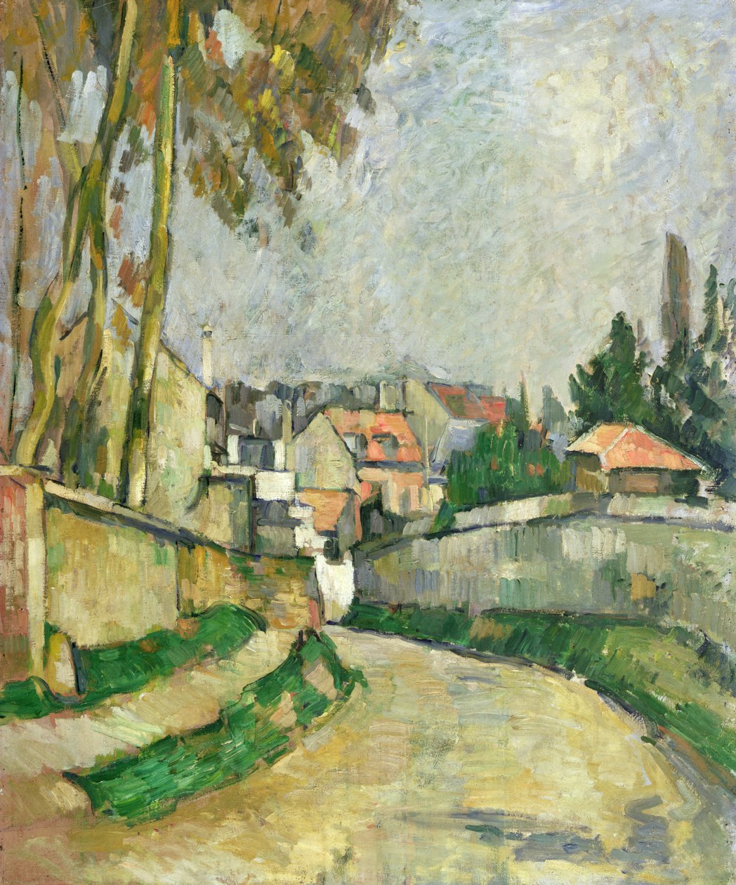 Landsbyveien, 1879-82 av Paul Cézanne