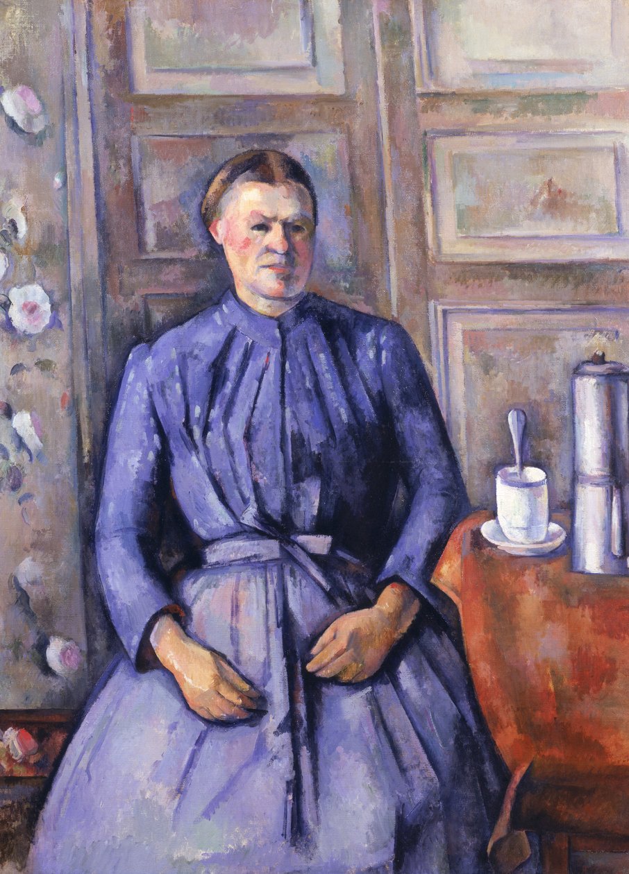 Kvinne med kaffekanne, ca. 1890-95 av Paul Cézanne