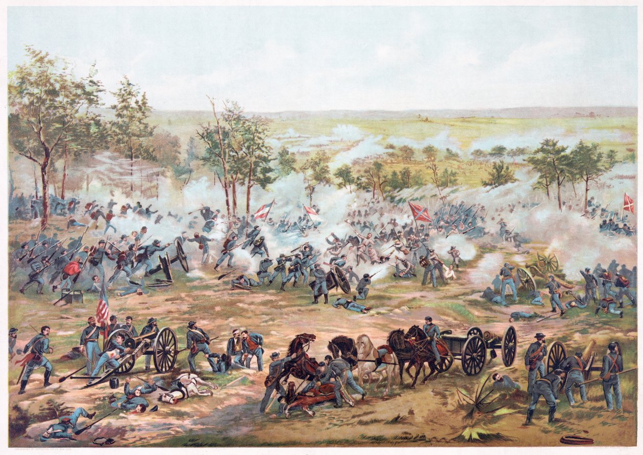 Slaget ved Gettysburg, pub. Kurz og Allison, 1891 av Paul Dominique Philippoteaux