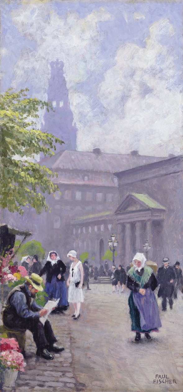 Blomsterselgeren av Paul Fischer