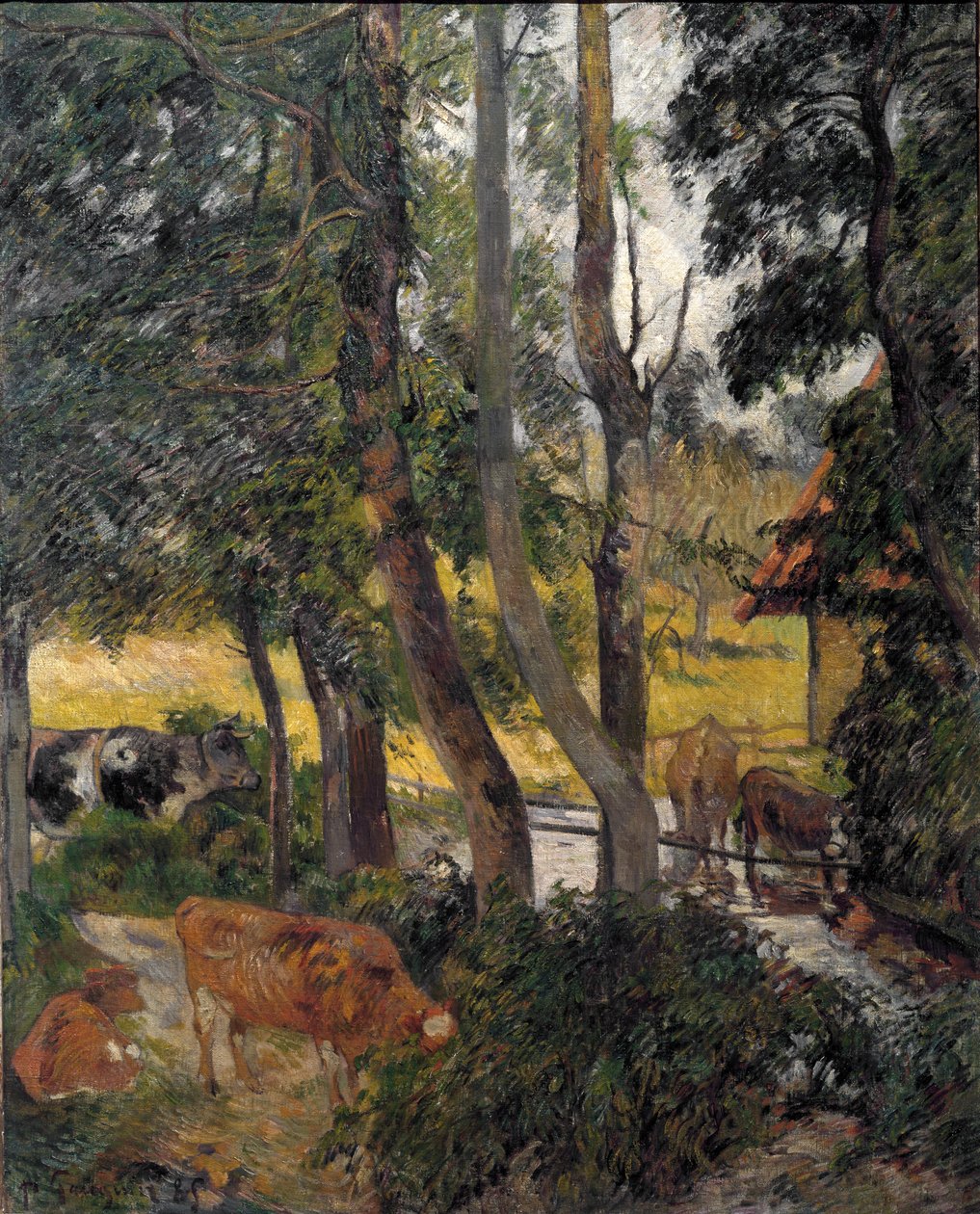 Bretonsk landskap, 1885 av Paul Gauguin