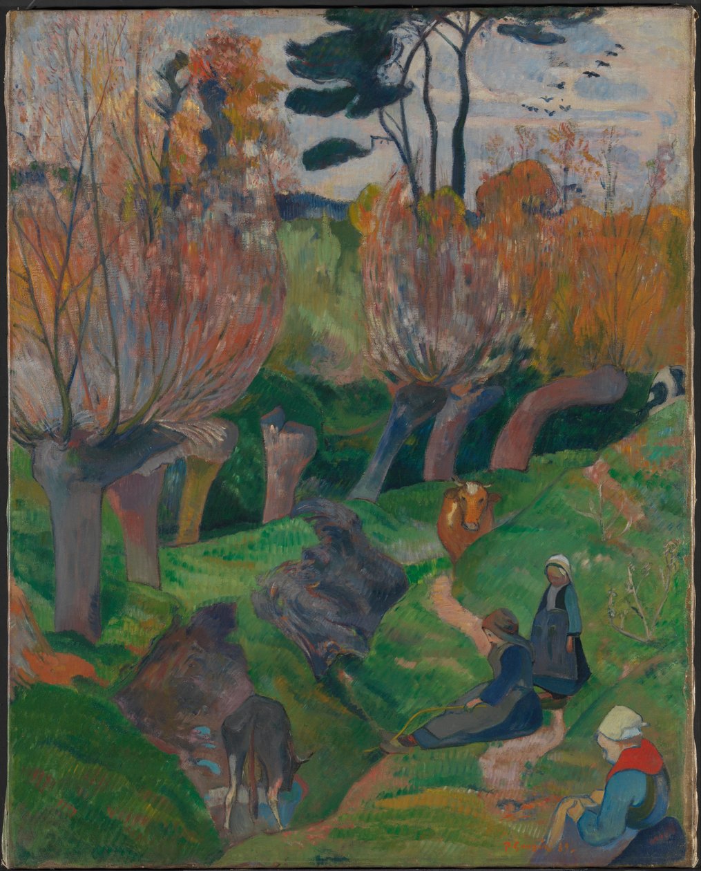 Bretonsk landskap, 1889 av Paul Gauguin