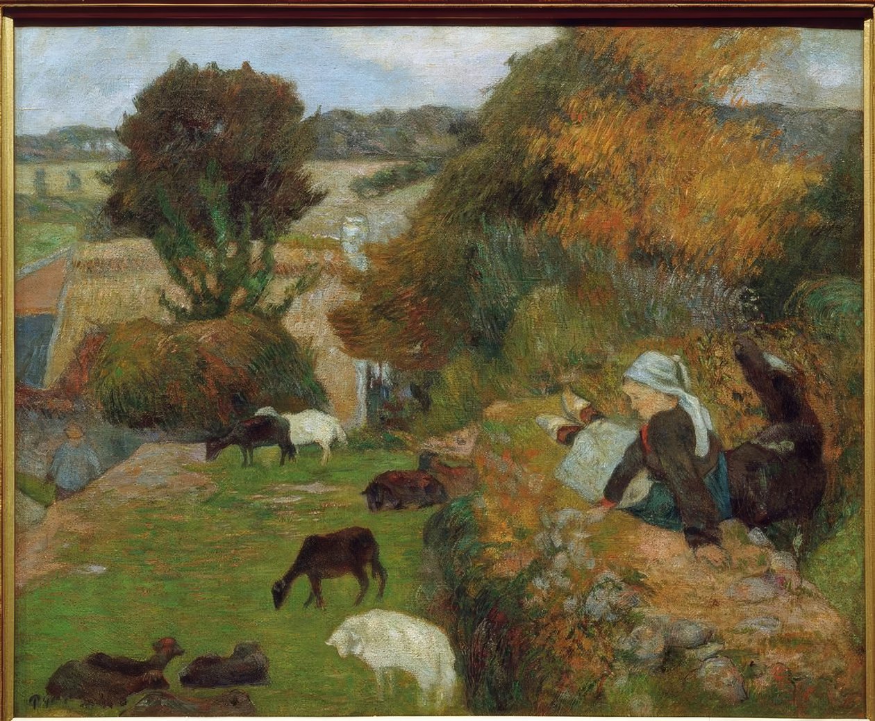 Bretonsk gjeterinne av Paul Gauguin