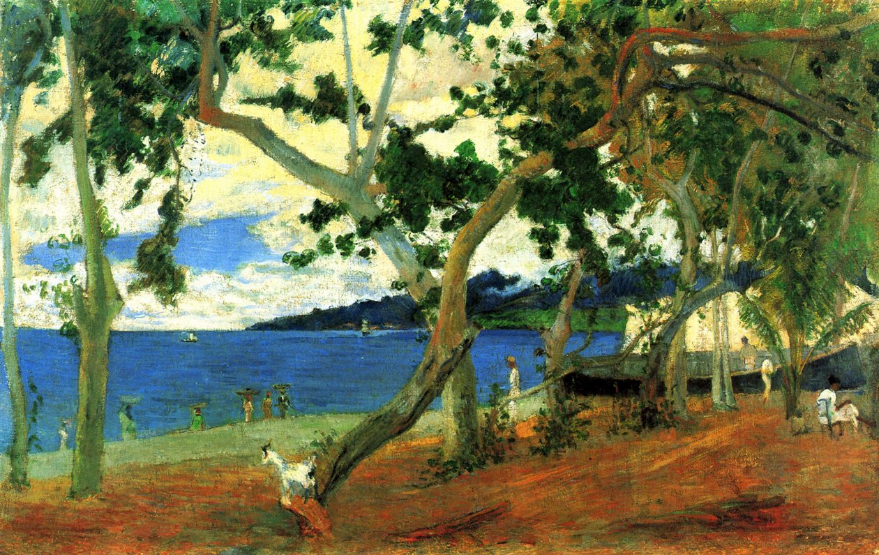 Ved sjøen, Martinique av Paul Gauguin