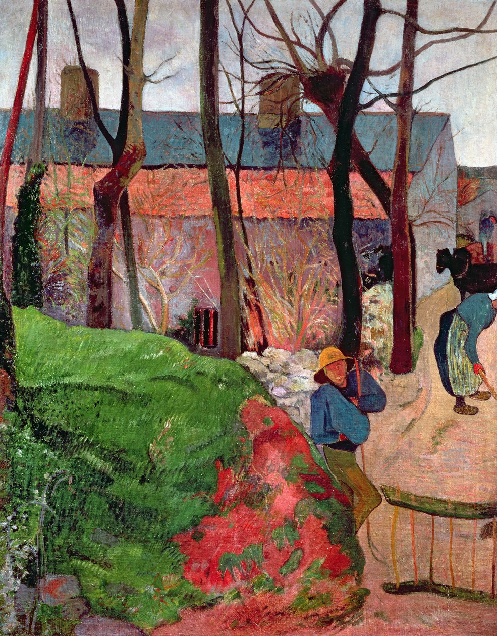 Hytte på Le Pouldu, 1890 av Paul Gauguin