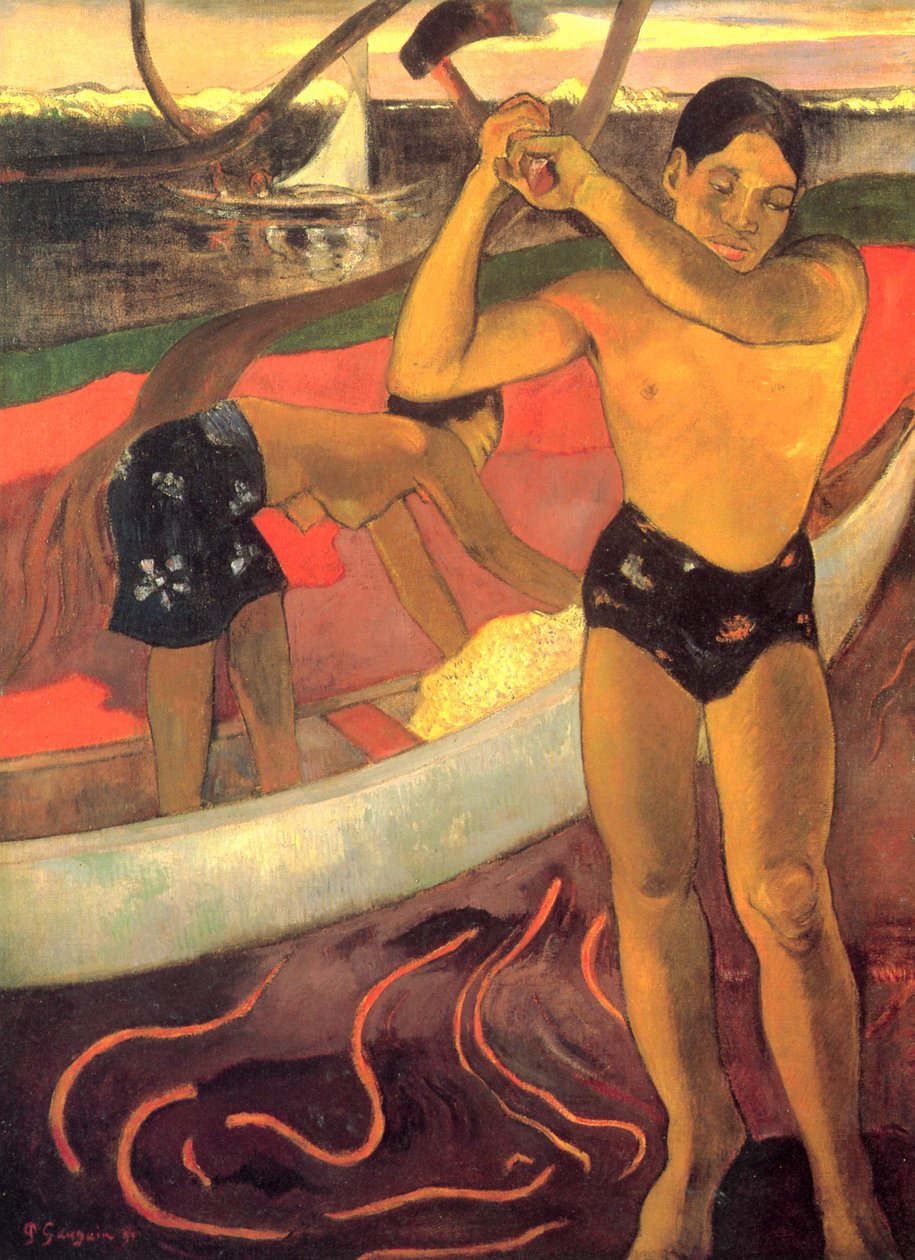 Mannen med øksen av Paul Gauguin