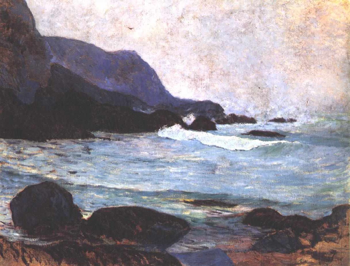 Kysten ved Bellangenay av Paul Gauguin