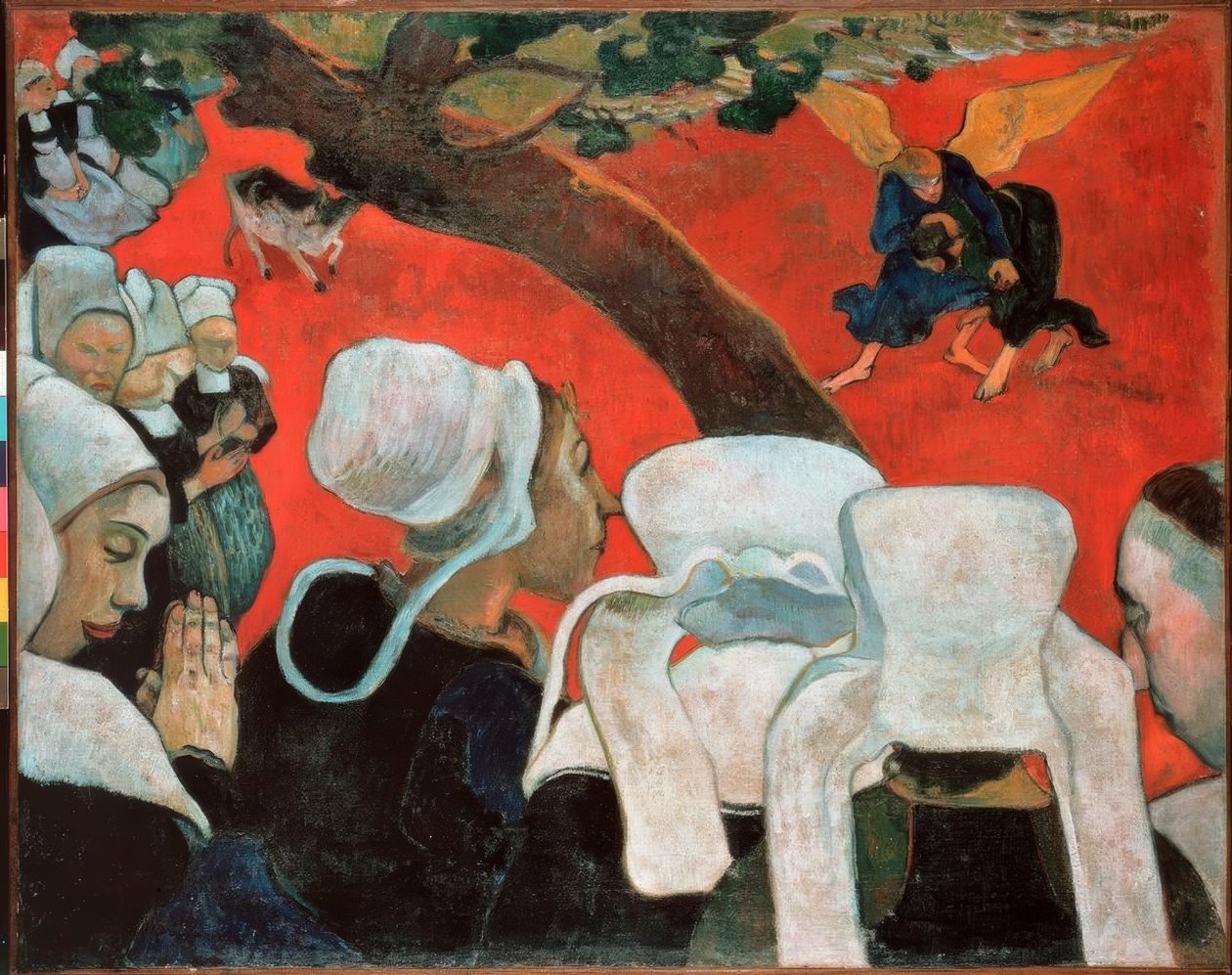 Synet etter prekenen eller Jakobs kamp med E av Paul Gauguin
