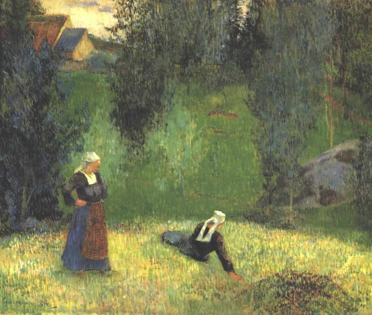 De første blomstene av Paul Gauguin