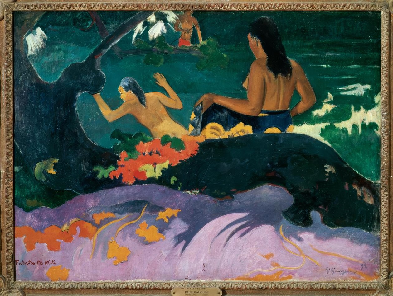 Jenta bestukket deg av Paul Gauguin