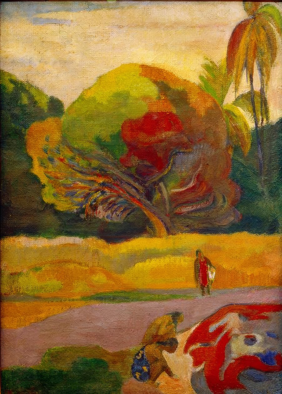Kvinner ved elven av Paul Gauguin