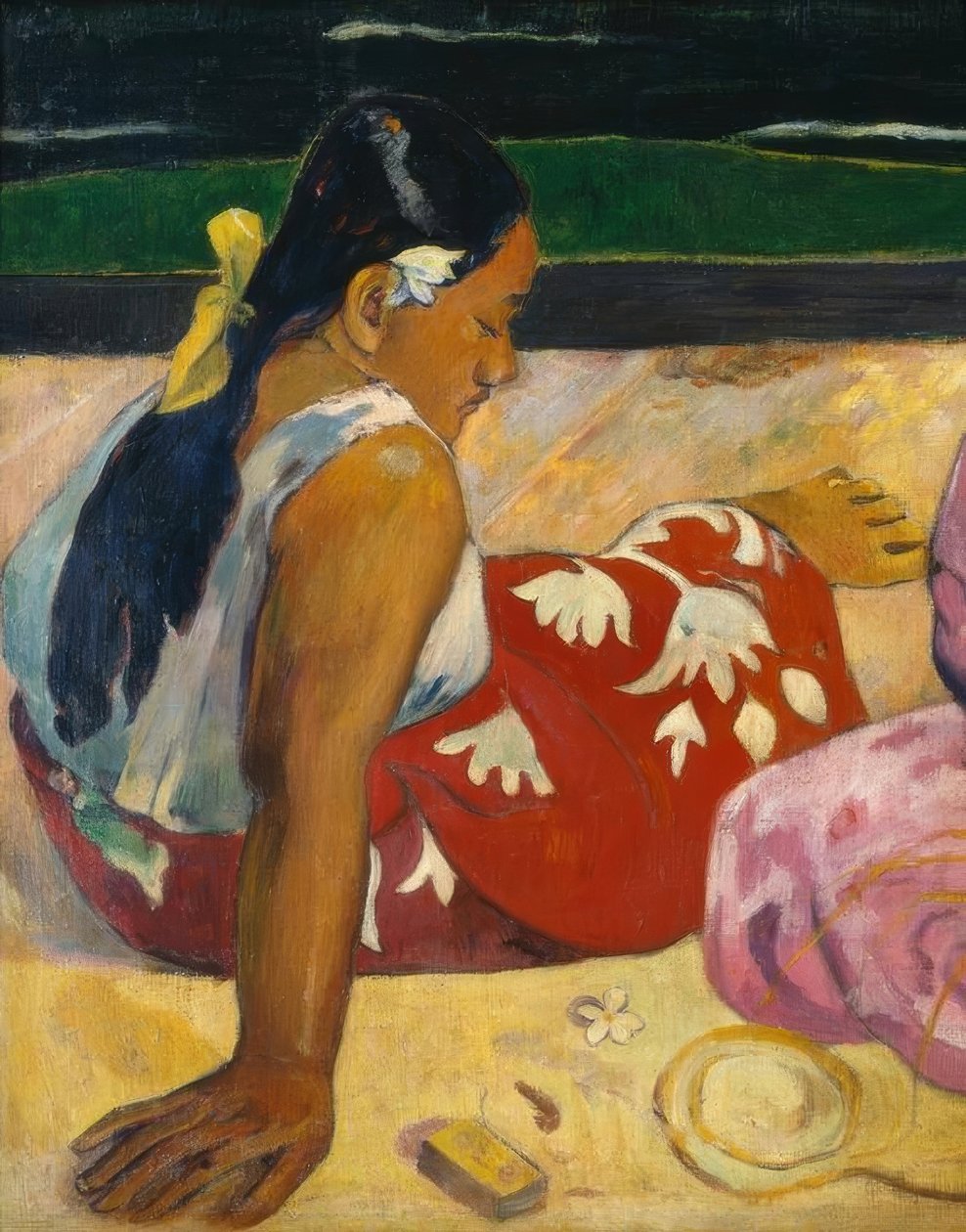 Kvinner på Tahiti av Paul Gauguin