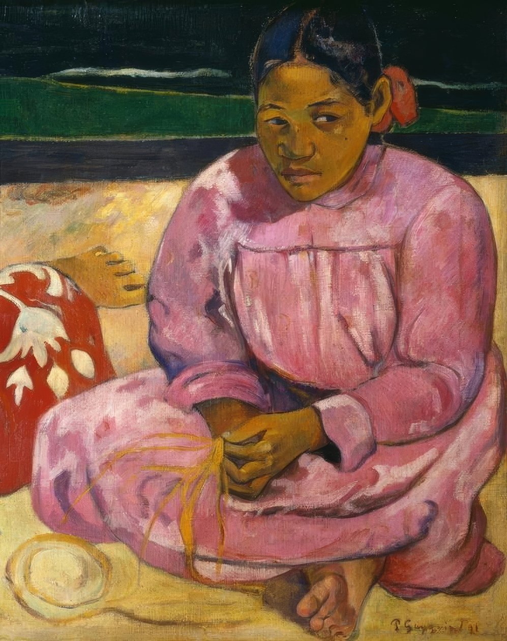 Kvinner på Tahiti av Paul Gauguin