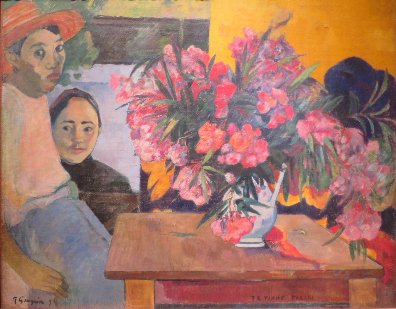 Stor bukett med tahitiske barn av Paul Gauguin