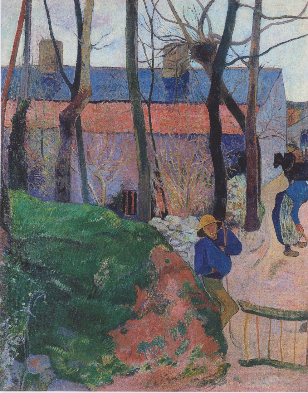 Hus i Le Pouldu av Paul Gauguin