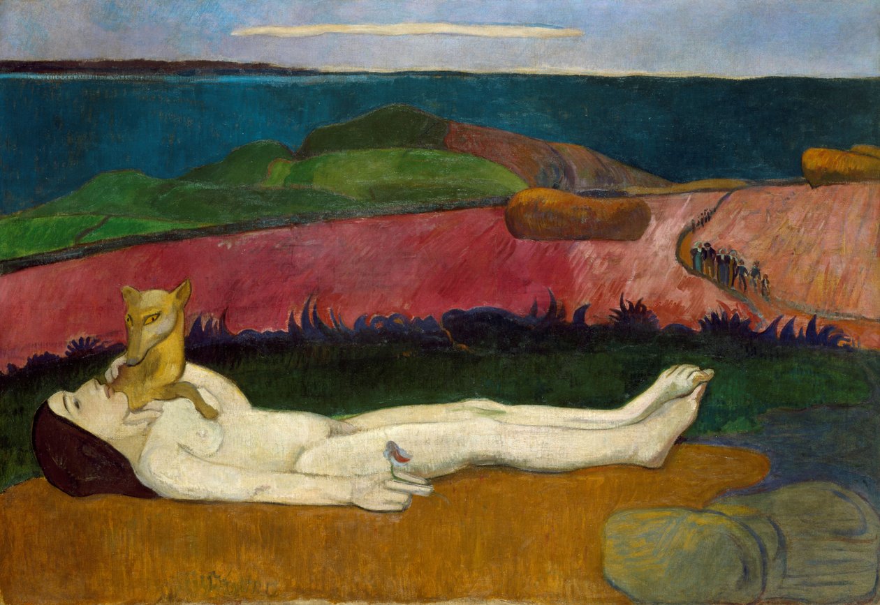 Tapet av jomfruelighet eller oppvåkning av våren av Paul Gauguin