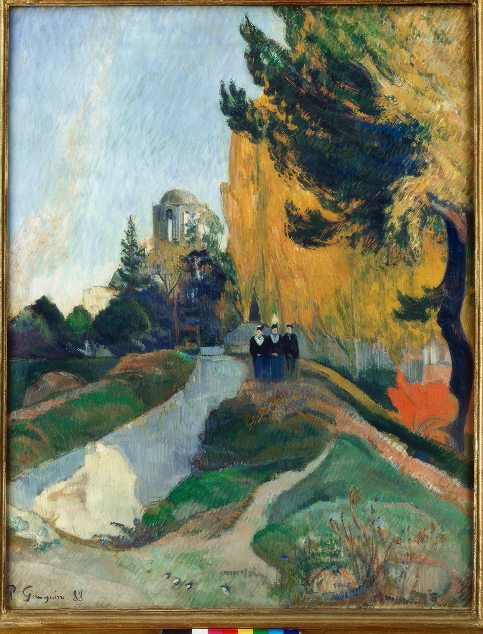 Les Alyscamps (Landskap eller De tre nåder ved Ven-tempelet av Paul Gauguin