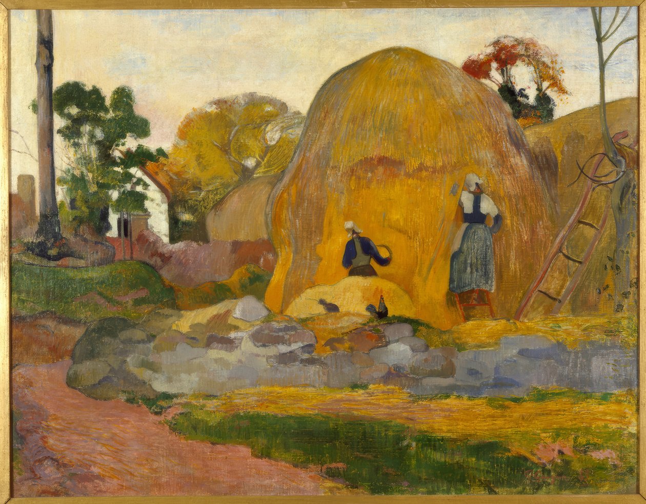 De gule kvernsteinene eller den blonde høsten av Paul Gauguin