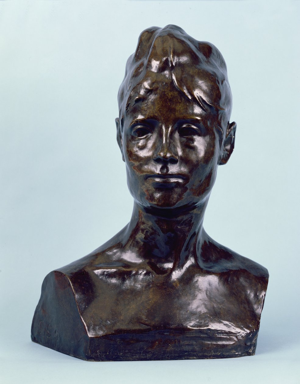 Madame Schuffenecker, 1890 (bronse med brun patina) av Paul Gauguin