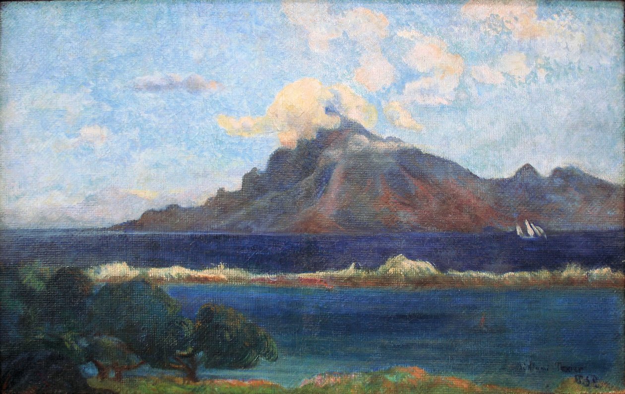 Landskap av Tea Vas av Paul Gauguin