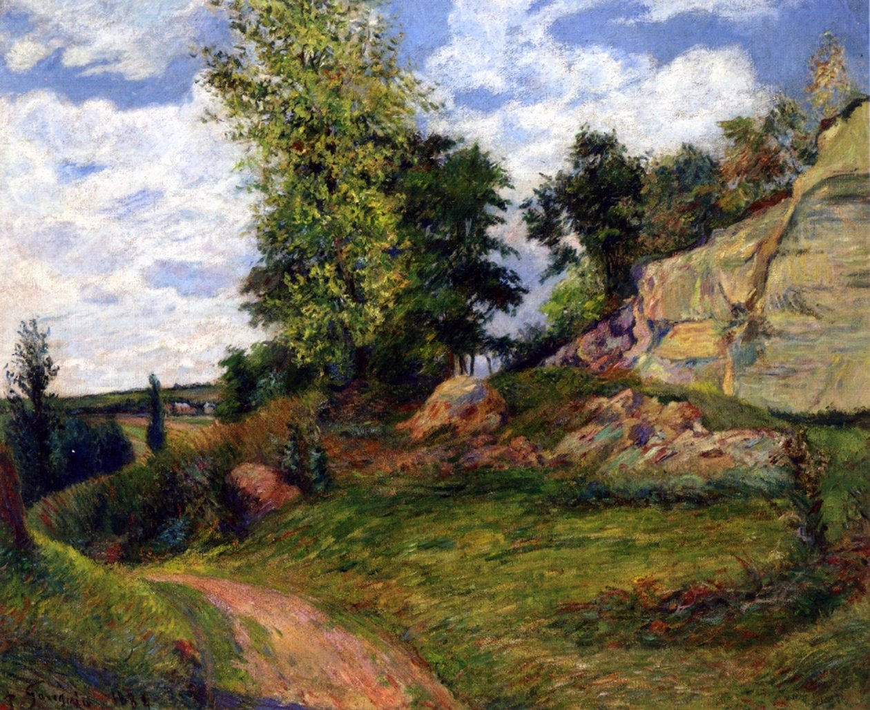 Steinbrudd ved Pontoise, 1882 av Paul Gauguin