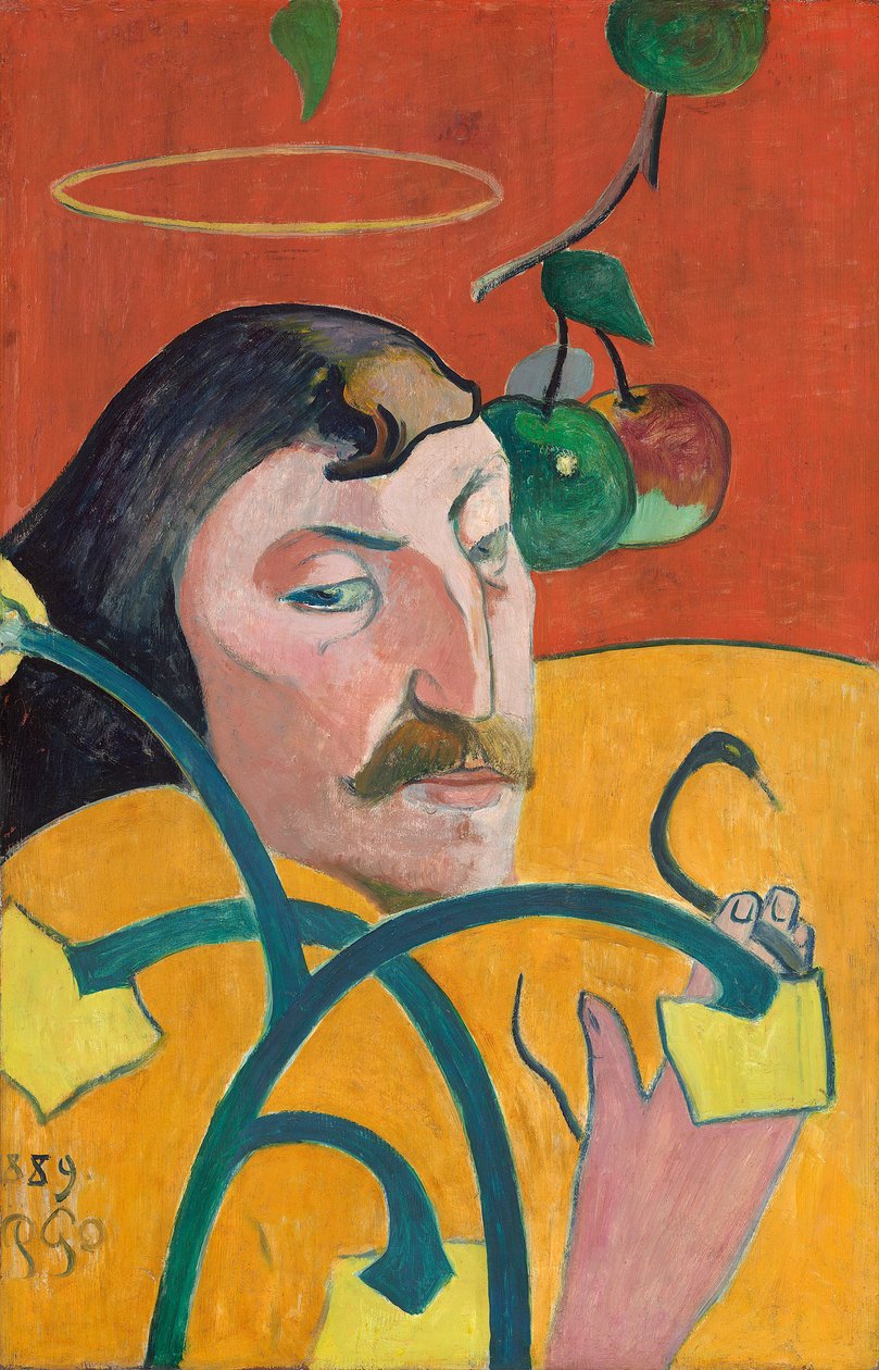 Selvportrett, 1889 (olje på tre) av Paul Gauguin