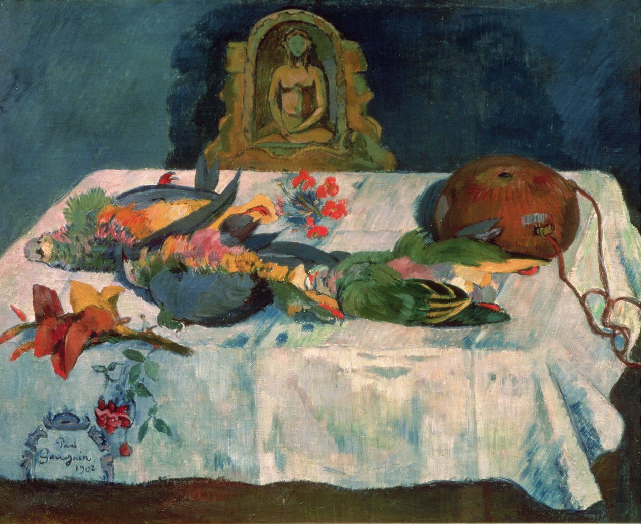 Stilleben med papegøyer, 1902 av Paul Gauguin