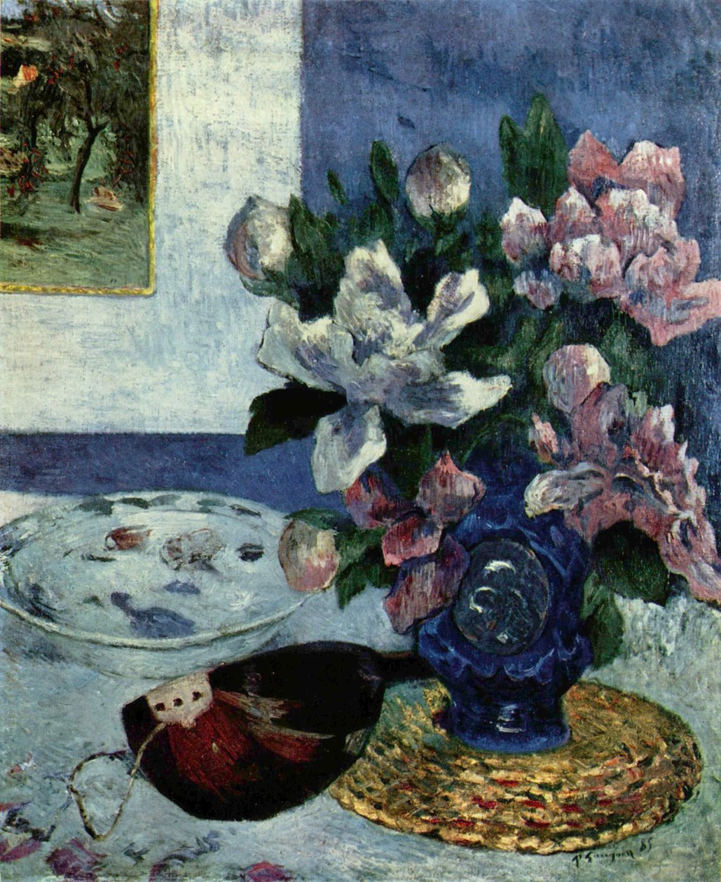 Stilleben med mandolin av Paul Gauguin