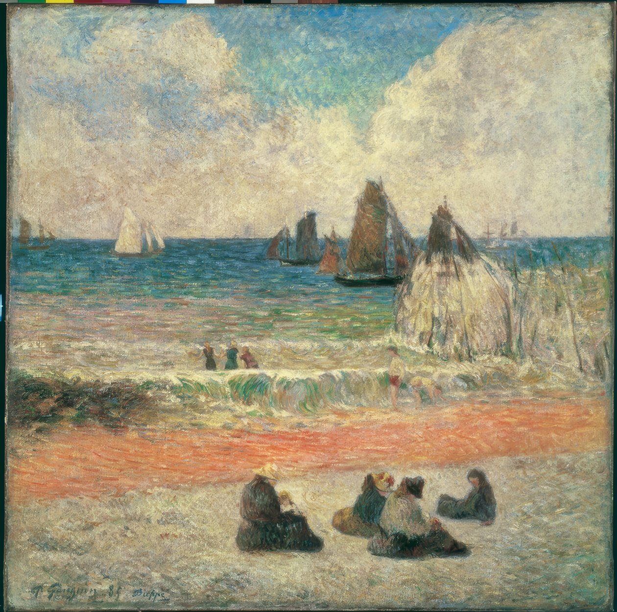 Stranden ved Dieppe av Paul Gauguin
