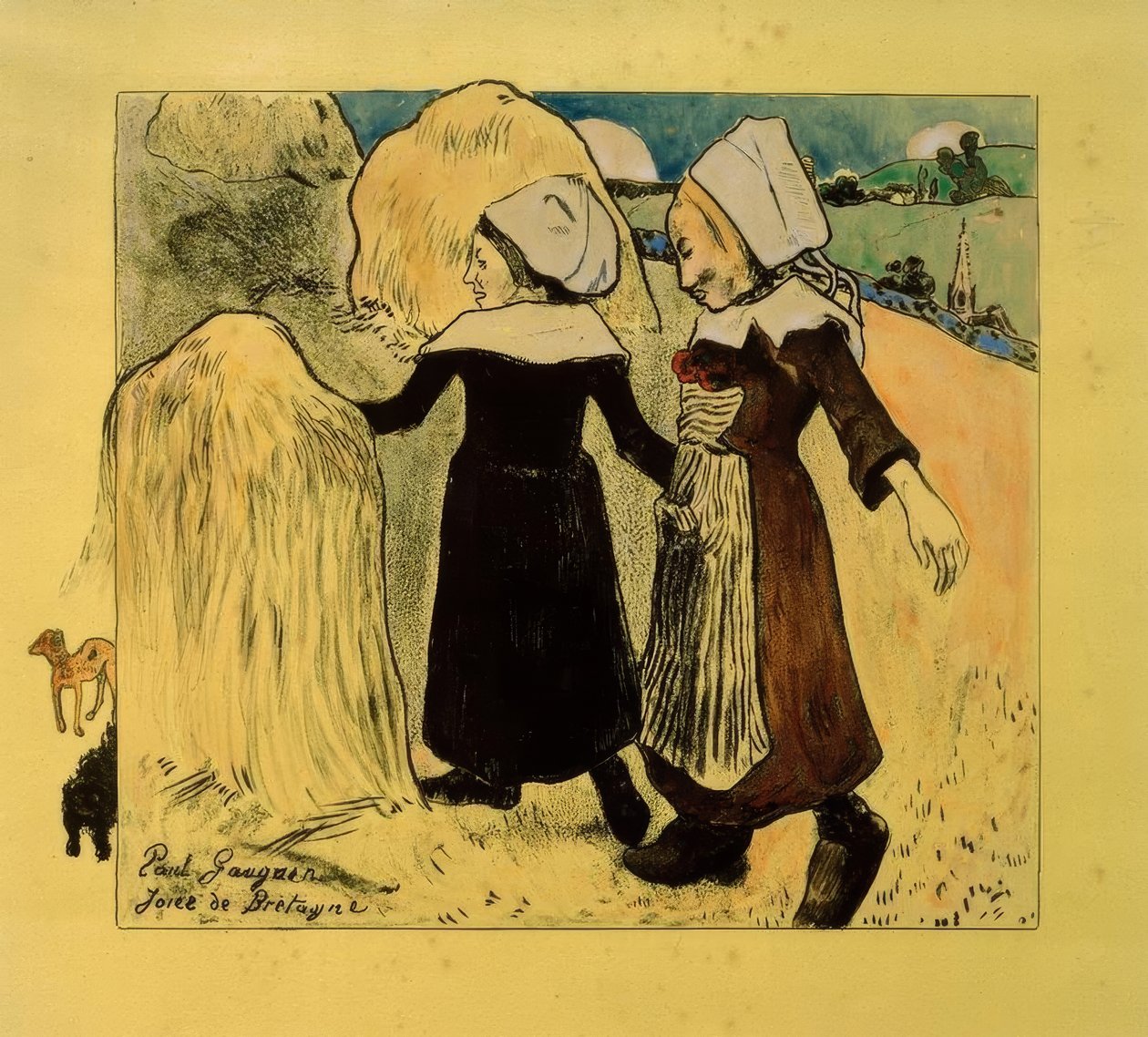 Volpini Suite: Joys of Brittany (Freuden der Bretagne) av Paul Gauguin
