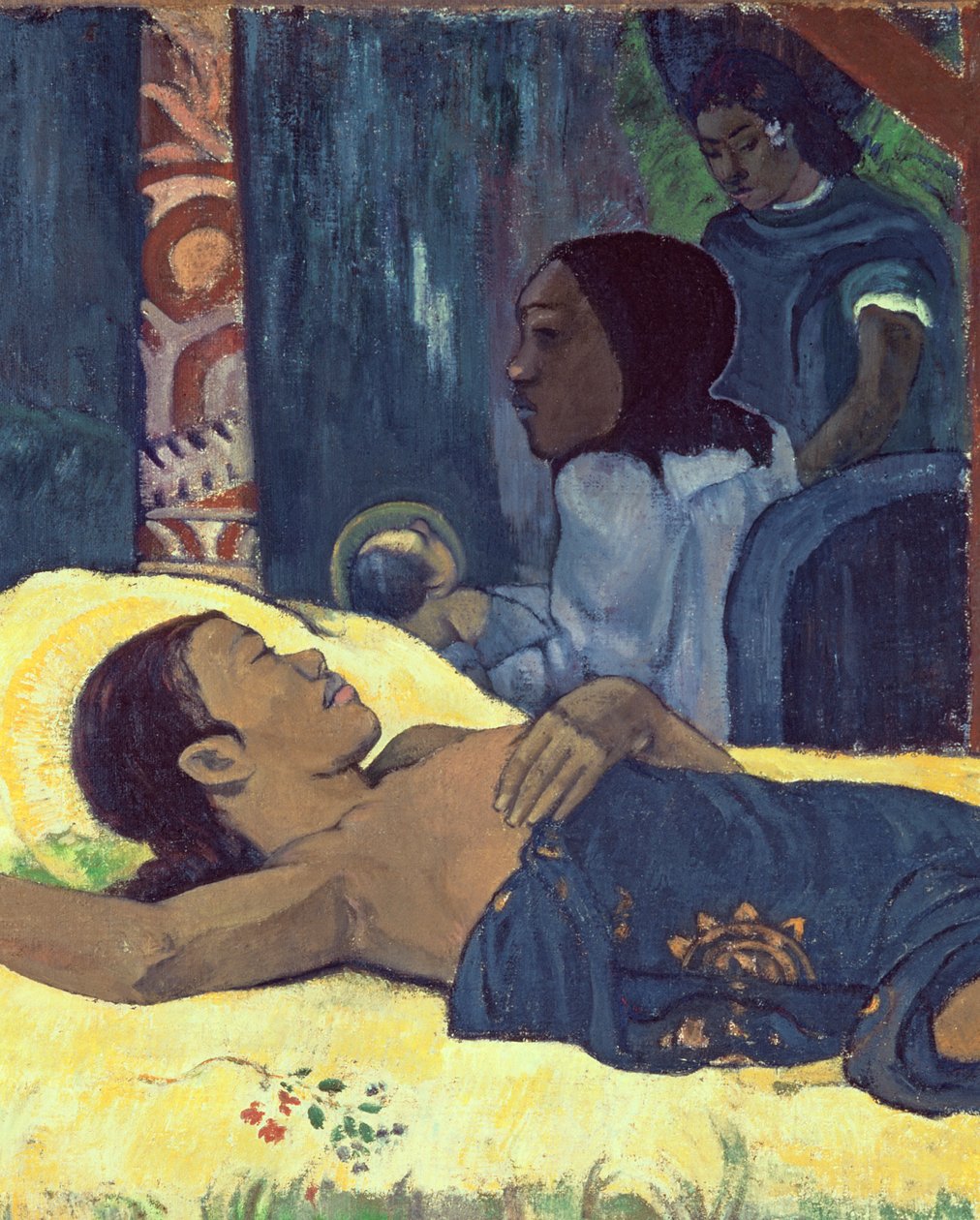 The Birth of Christ, 1896 (detalj av 142140) av Paul Gauguin