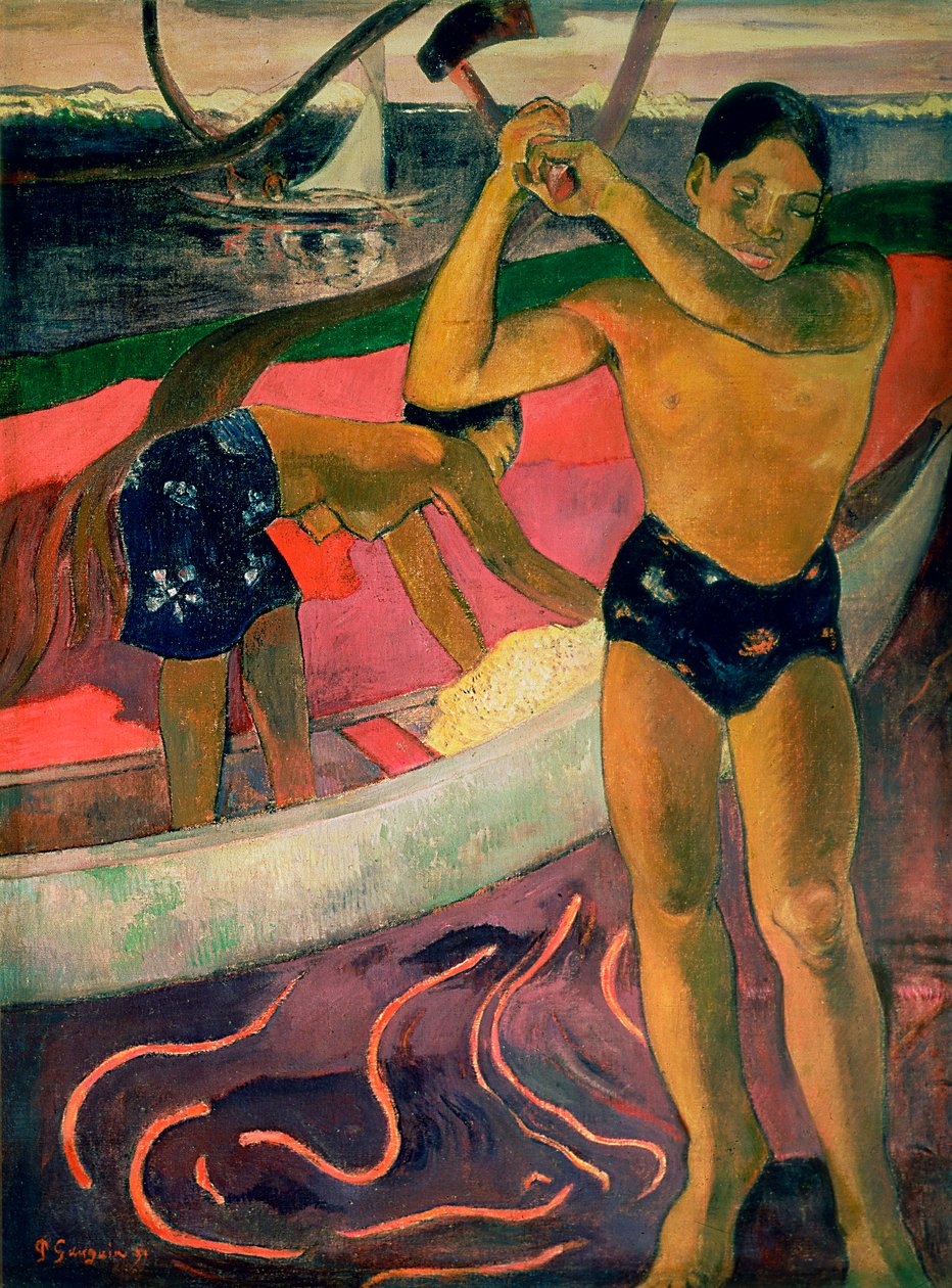 Mannen med en øks, 1891 av Paul Gauguin