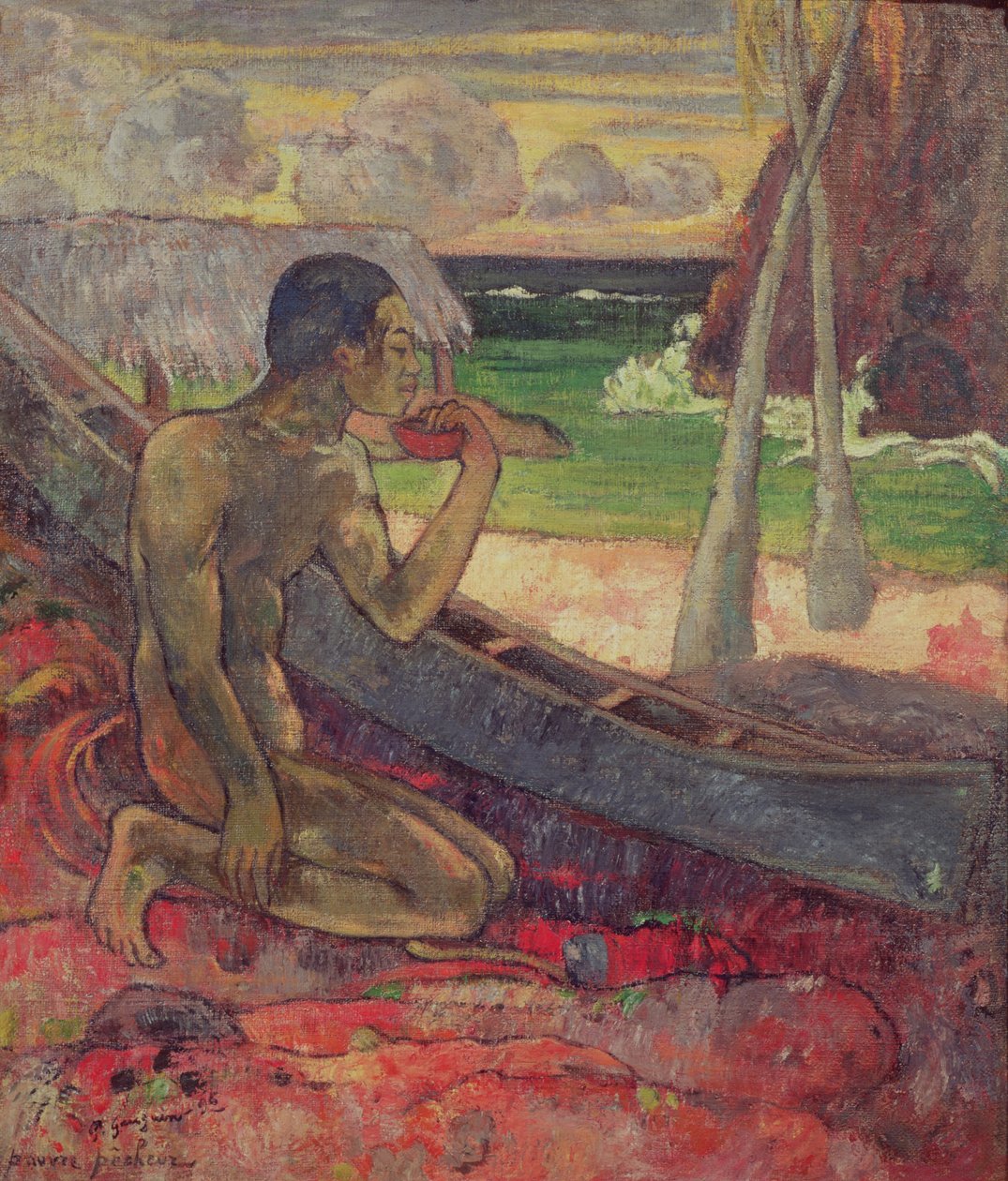 Den fattige fiskeren, 1896 av Paul Gauguin