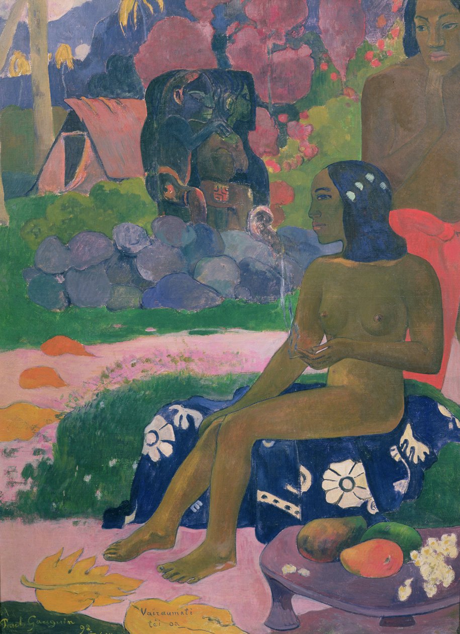 Vairaumati Tei Oa (hennes navn er Vairaumati), 1892 av Paul Gauguin