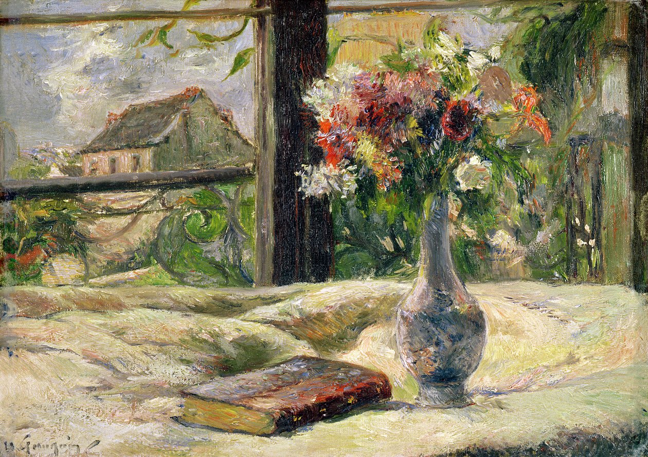 Vase med blomster av Paul Gauguin