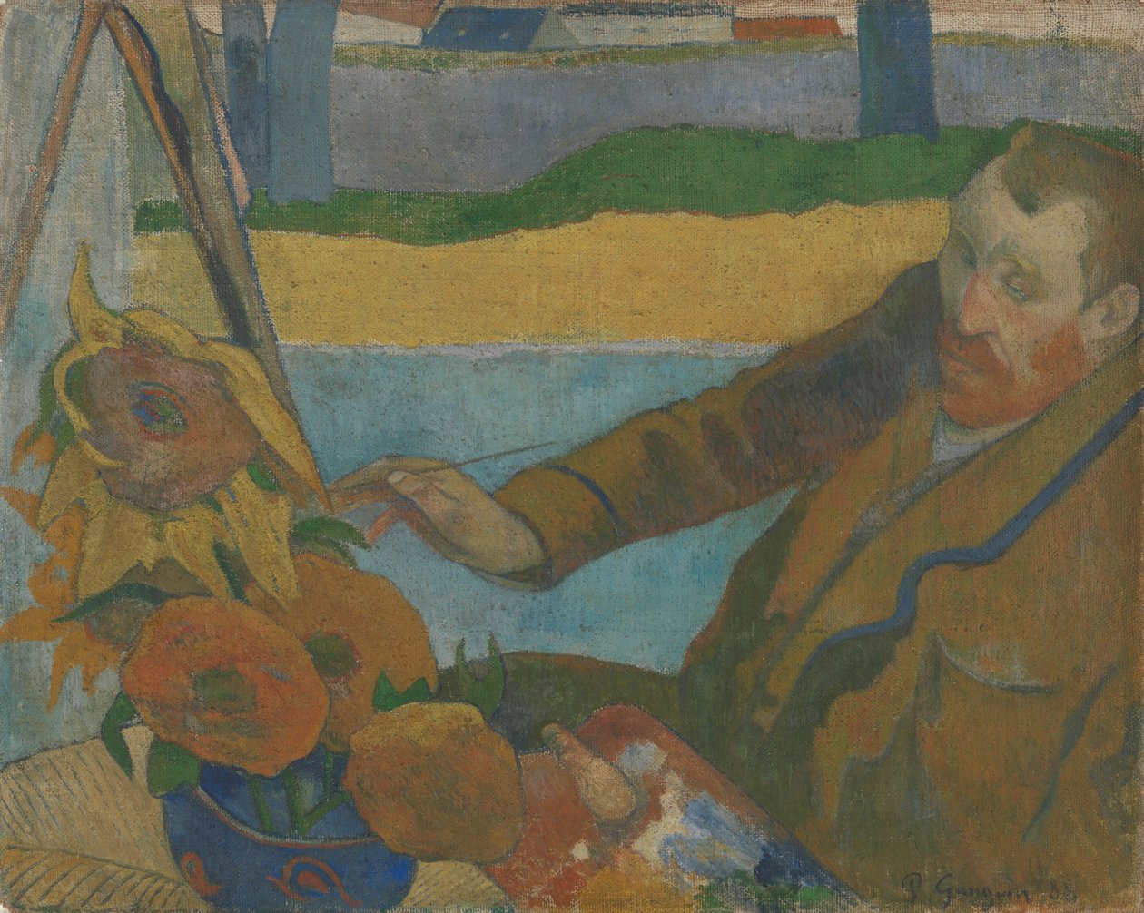 Vincent van Gogh maler solsikker av Paul Gauguin